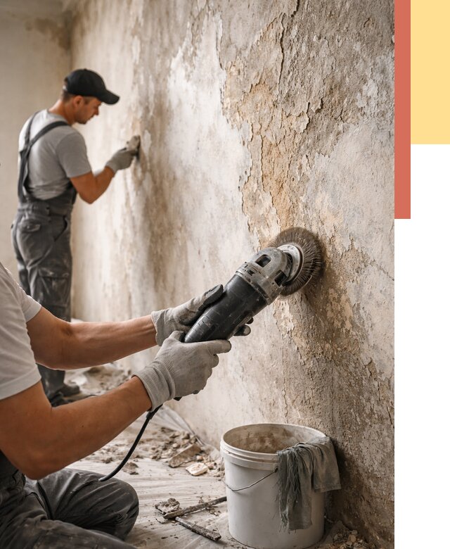 Снятие и удаление краски со стен в Алапаевске от 2248 руб. — ОТДЕЛОЧНИК-Лпв