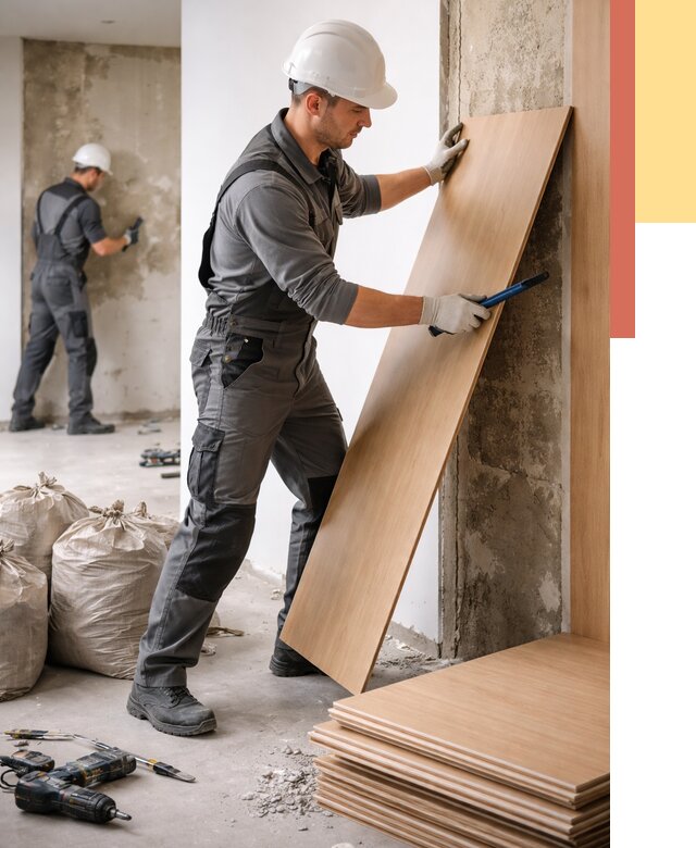 Демонтаж стеновых панелей в Алапаевске от 3747 руб. за м² быстро и недорого | ОТДЕЛОЧНИК-Лпв