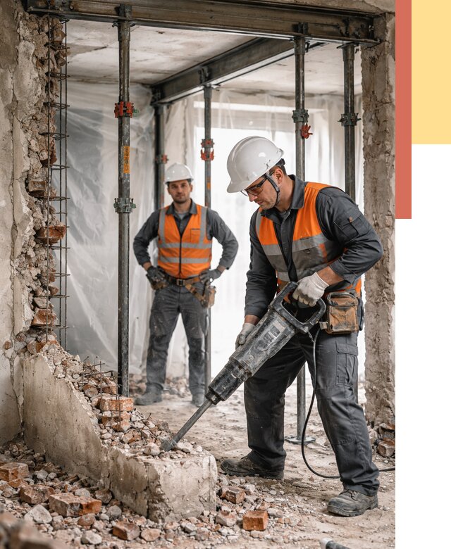 Снос несущих стен в Алапаевске от 10973 руб. — демонтаж несущей стены под ключ | ОТДЕЛОЧНИК-Лпв