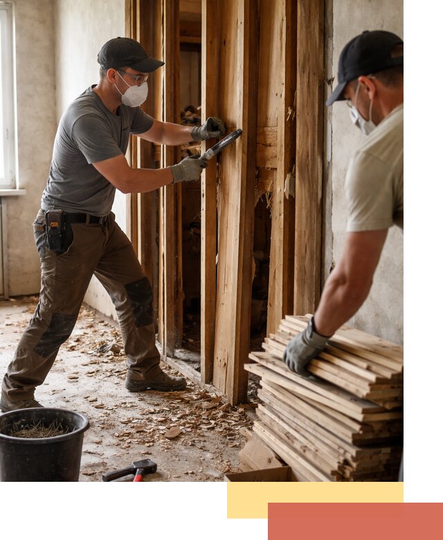 Демонтаж деревянных перегородок в Алапаевске быстро и аккуратно