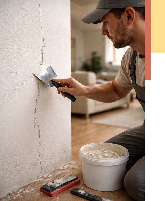 Заделка трещин и сколов в Алапаевске от 2623 руб. — быстро и недорого | ОТДЕЛОЧНИК-Лпв