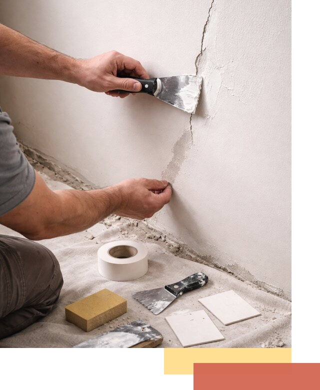 Заделка трещин и сколов в стенах и потолках в Алапаевске