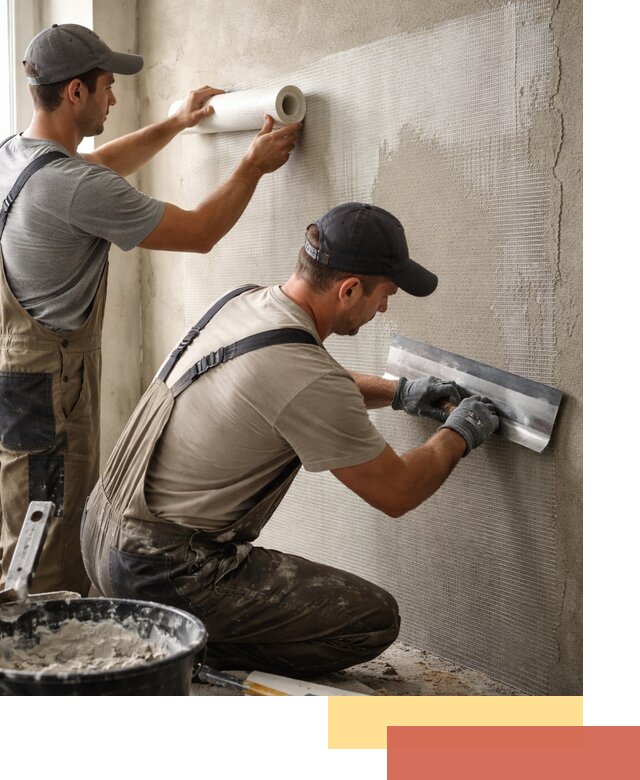 Армирование стен стеклосеткой в Алапаевске для прочной отделки