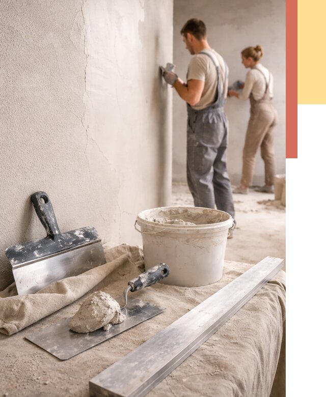 Штукатурка стен гипсовая в Алапаевске от 4817 руб/м2 — быстро и недорого | ОТДЕЛОЧНИК-Лпв