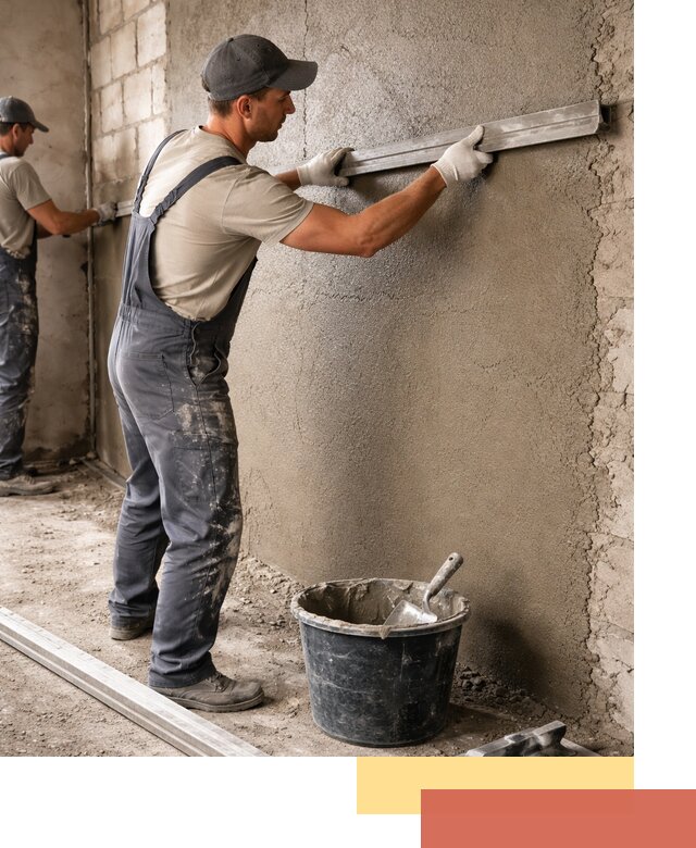 Штукатурка стен цементно-песчаная в Алапаевске профессионально