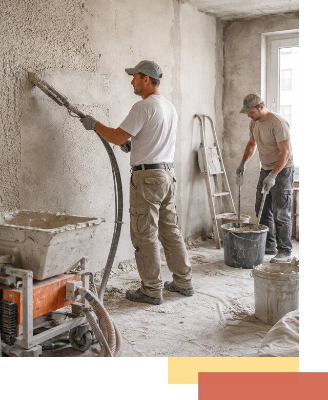 Машинная штукатурка стен в Алапаевске — быстро и качественно