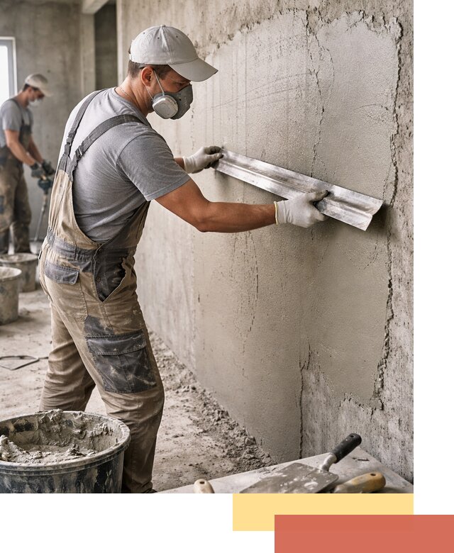 Штукатурка бетонных стен в Алапаевске качественно и долговечно