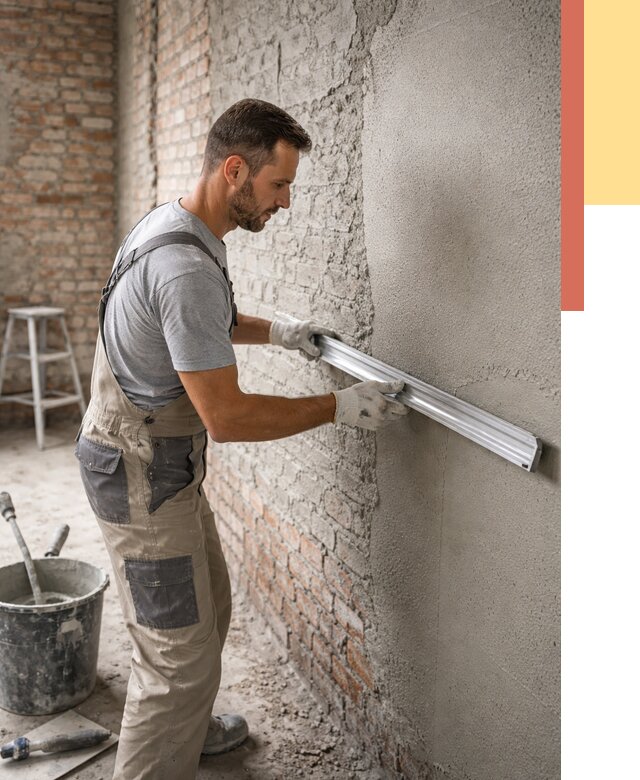 Штукатурка кирпичных стен в Алапаевске от 4817 руб/м2 — быстро и недорого | ОТДЕЛОЧНИК-Лпв