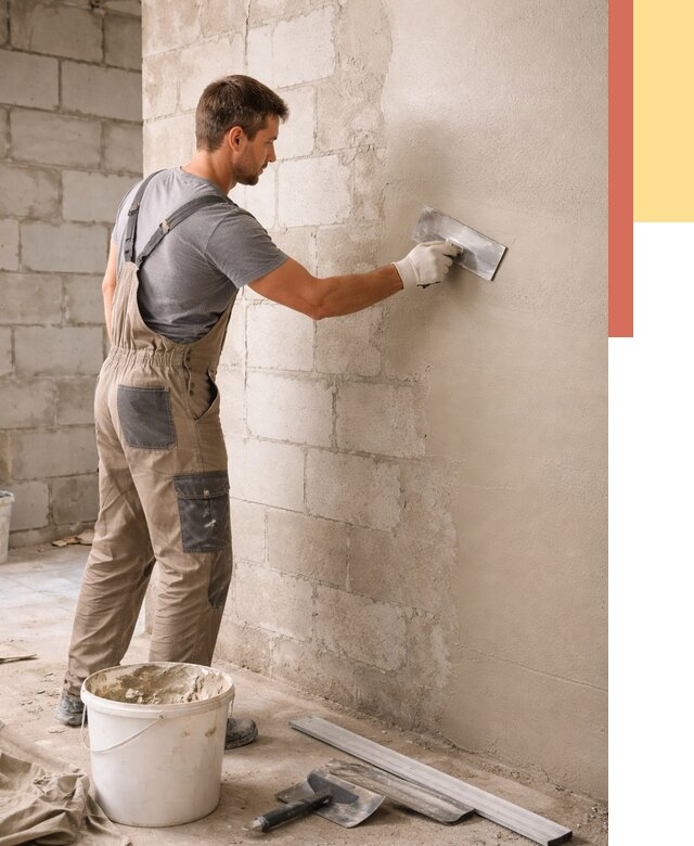 Штукатурка стен из газобетона в Алапаевске от 2248 руб./м2 — быстро и недорого | ОТДЕЛОЧНИК-Лпв