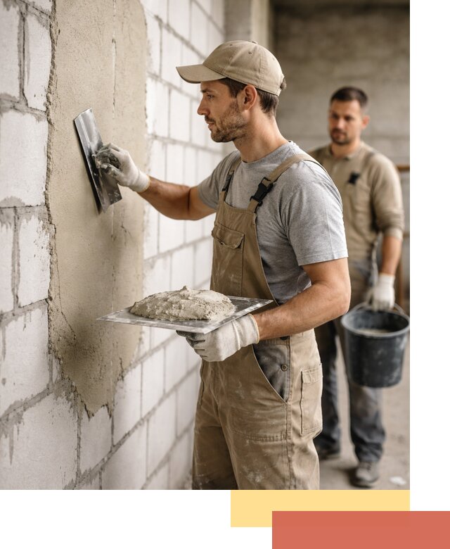 Штукатурка стен из газобетона в Алапаевске под ключ