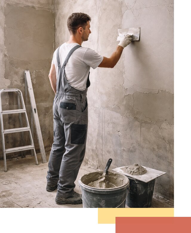 Штукатурка стен в ванной под ключ в Алапаевске