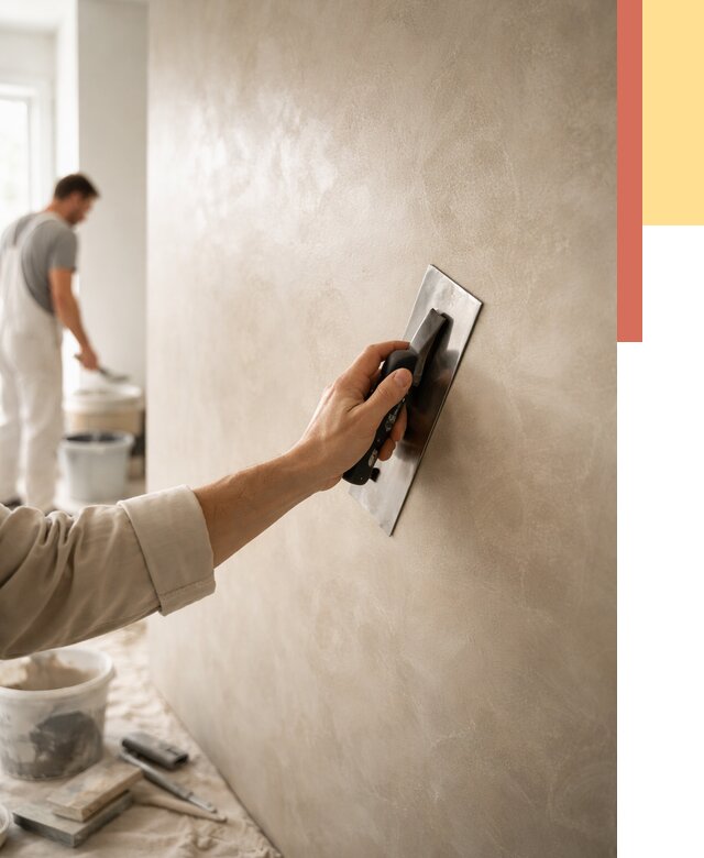 Венецианская штукатурка в Алапаевске от 3747 руб/м² — нанесение стен под ключ | ОТДЕЛОЧНИК-Лпв