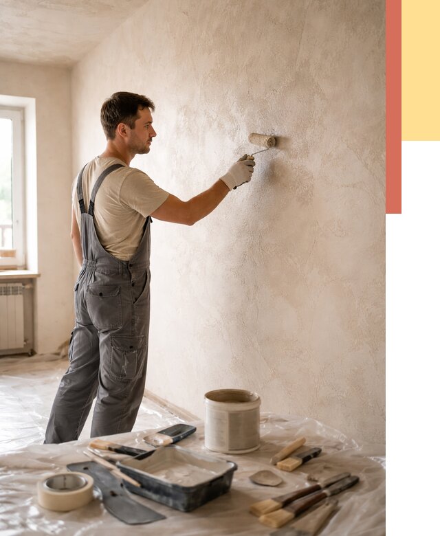 Нанесение лессирующей краски по декоративке в Алапаевске от 1873 руб. | ОТДЕЛОЧНИК-Лпв