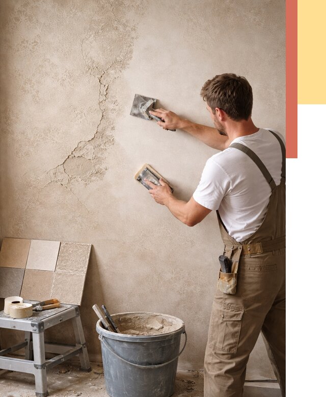 Ремонт декоративной штукатурки в Алапаевске от 4817 руб. под ключ | ОТДЕЛОЧНИК-Лпв