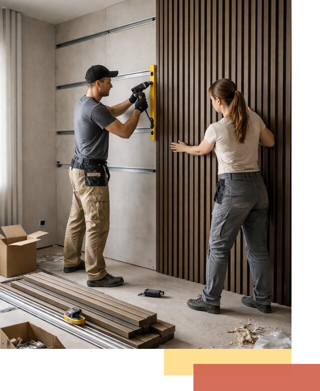 Монтаж реечных панелей на стены в Алапаевске