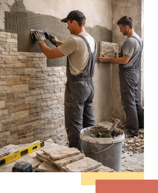 Монтаж искусственного камня в Алапаевске — облицовка стен и фасадов