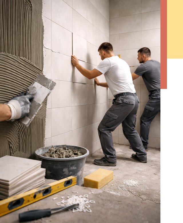 Укладка плитки на стены в Алапаевске от 910 руб. — качественно и недорого | ОТДЕЛОЧНИК-Лпв