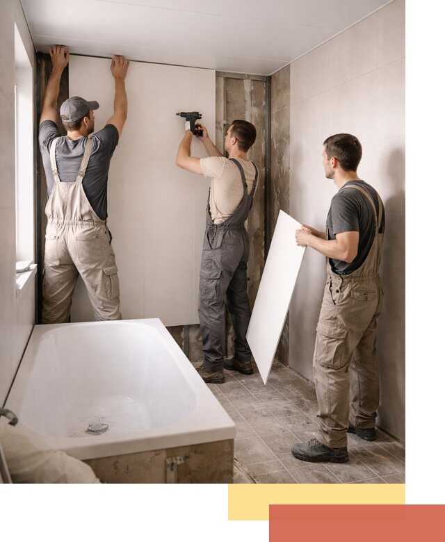 Отделка ванной панели ПВХ профессионально в Алапаевске