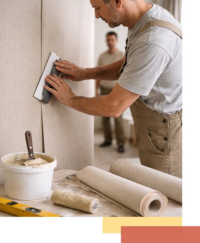 Поклейка текстильных обоев в Алапаевске профессионально и аккуратно