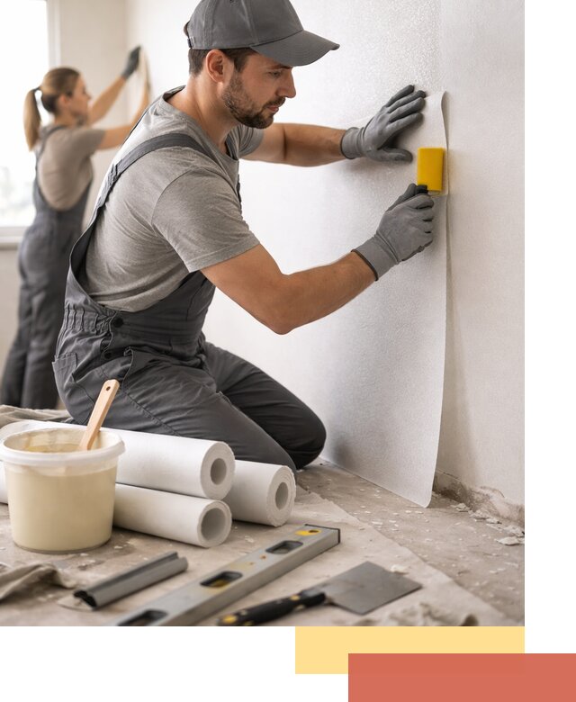 Поклейка стеклообоев профессионально в Алапаевске