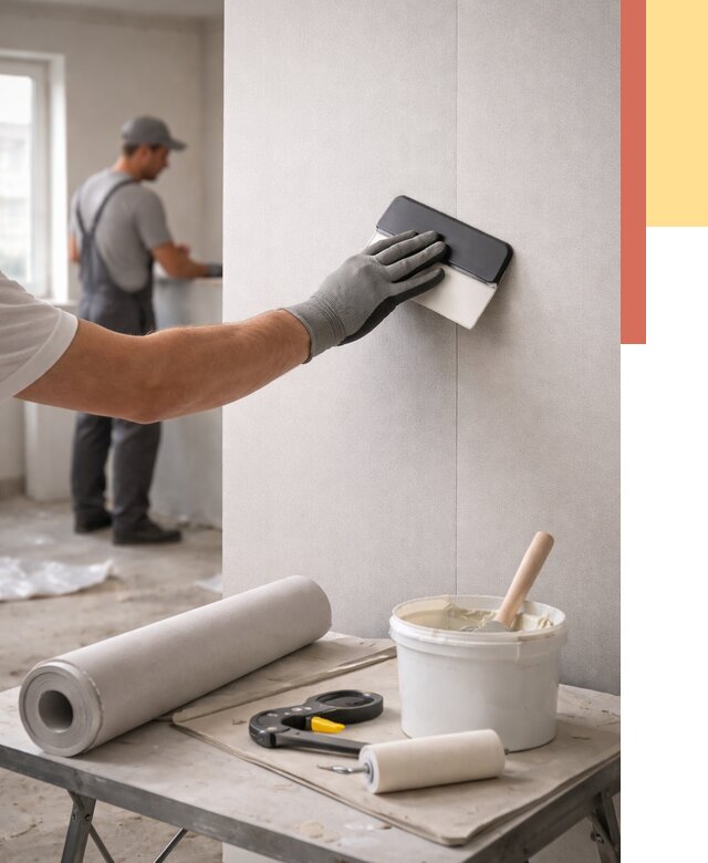 Поклейка обоев под покраску в Алапаевске от 3747 руб. за м2 | ОТДЕЛОЧНИК-Лпв