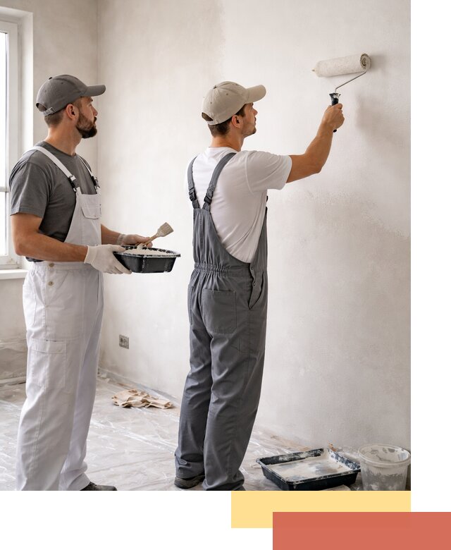 Покраска стен водоэмульсионной краской в Алапаевске