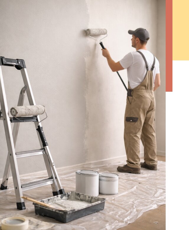 Покраска стен латексной краской в Алапаевске от 4817 руб. за м2 | ОТДЕЛОЧНИК-Лпв