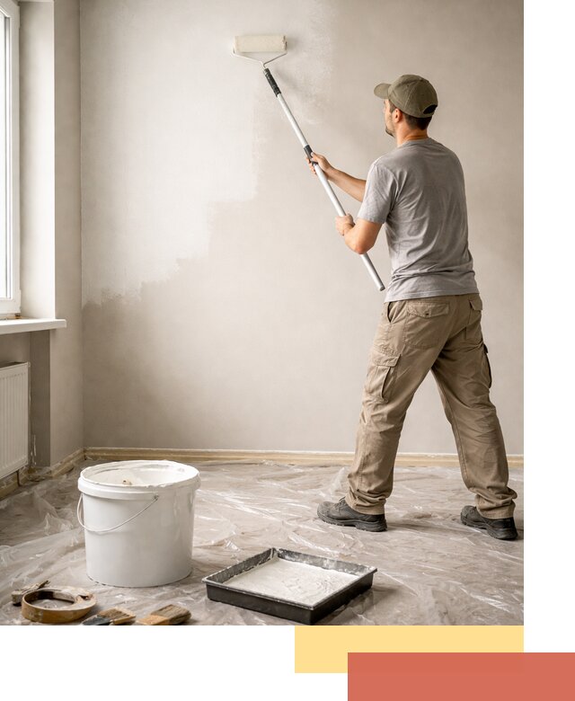 Покраска стен латексной краской в Алапаевске качественно и быстро