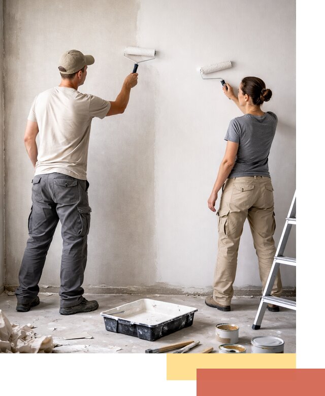 Окраска стен по стеклохолсту в Алапаевске качественно и долговечно