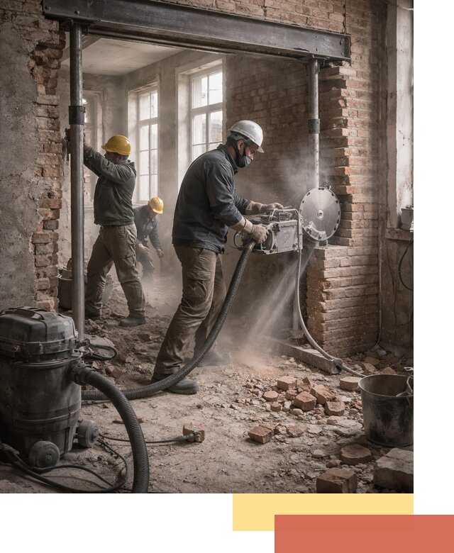 Прорезка проема в стене под дверной или оконный проем в Алапаевске