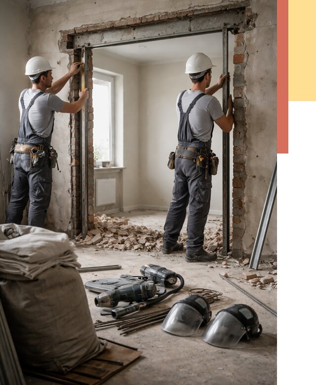 Расширение дверного проема в Алапаевске от 13381 руб. под ключ | ОТДЕЛОЧНИК-Лпв