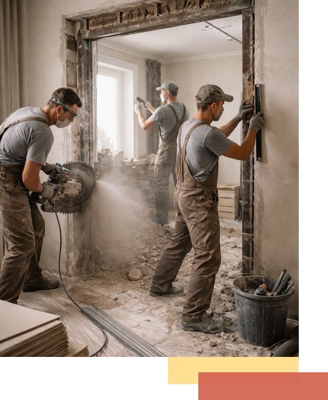 Расширение дверного проема под установку новой двери в Алапаевске