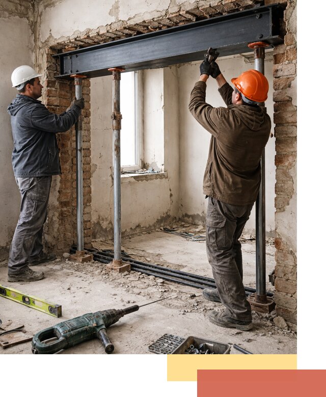 Усиление проема в стене в Алапаевске для расширения и безопасности