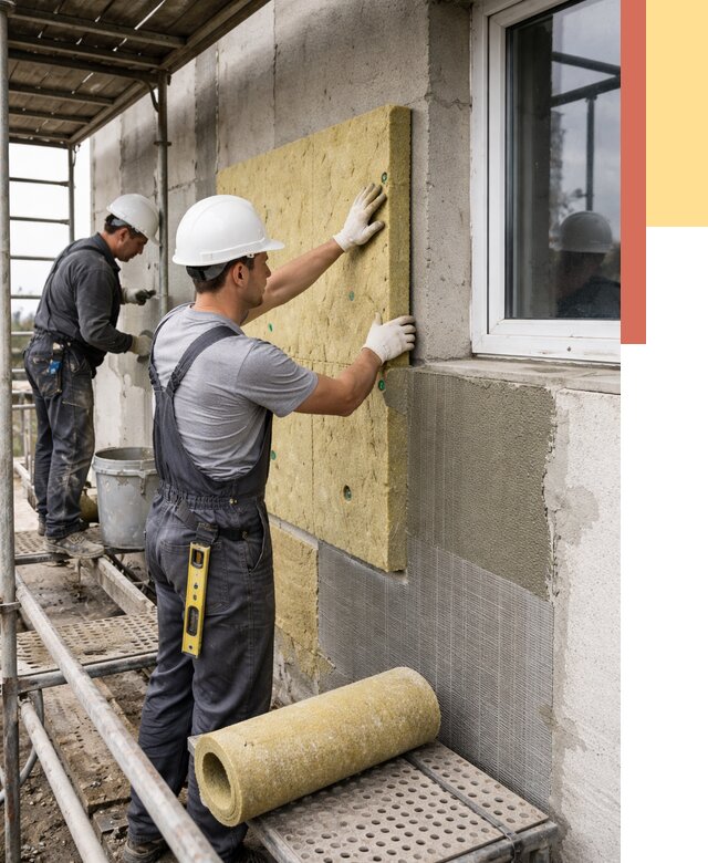 Утепление стен в Алапаевске от 4603 руб. под ключ — быстро и недорого | ОТДЕЛОЧНИК-Лпв