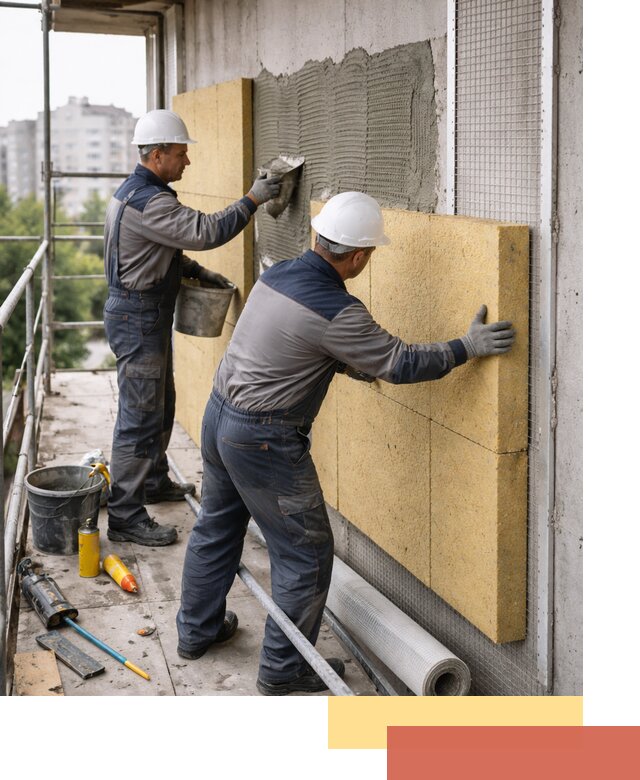 Утепление стен зданий и домов в Алапаевске качественно и надежно