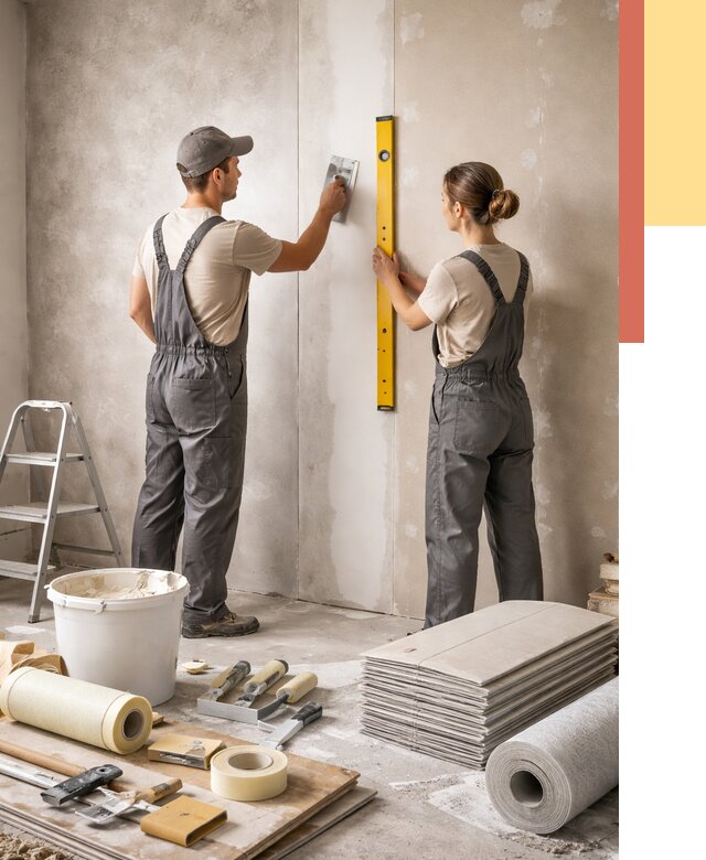 Отделка стен в Алапаевске от 1606 руб/м² — недорого, быстро, под ключ | ОТДЕЛОЧНИК-Лпв