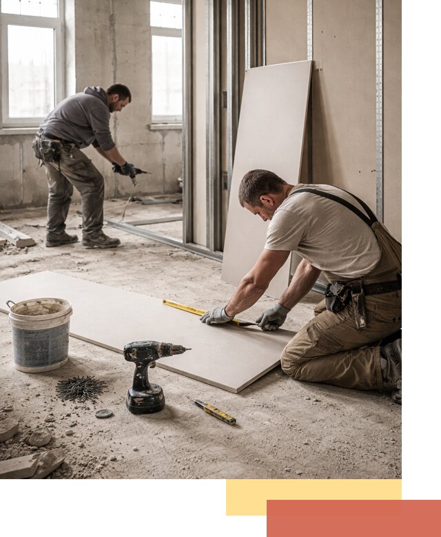 Кладка перегородок из ПГП под ключ в Алапаевске