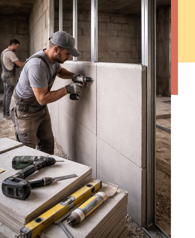 Кладка влагостойких перегородок ПГП в Алапаевске от 1285 руб. под ключ | ОТДЕЛОЧНИК-Лпв