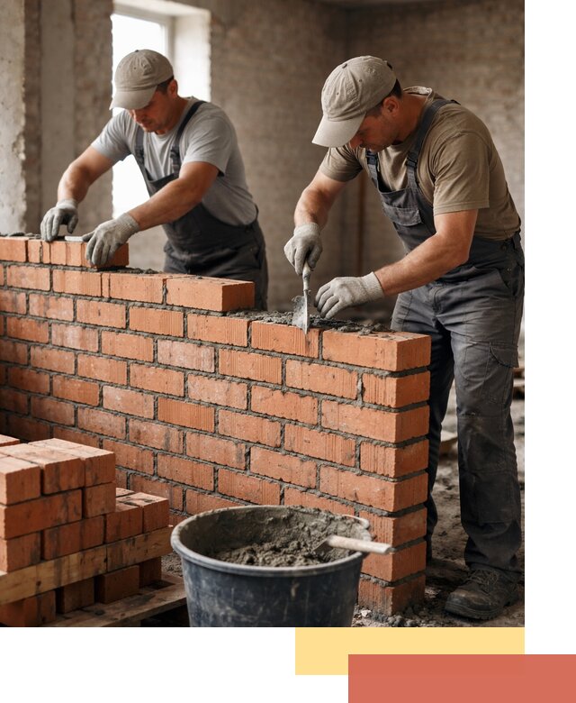 Кладка кирпичных перегородок под ключ в Алапаевске