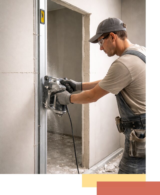 Устройство дверного проема в перегородке в Алапаевске