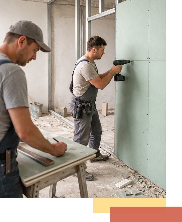 Перегородки из влагостойкого гипсокартона под ключ в Алапаевске