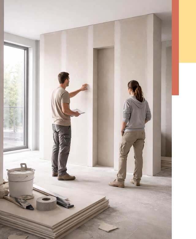 Зонирующая перегородка из гипсокартона в Алапаевске от 2997 руб. под ключ | ОТДЕЛОЧНИК-Лпв