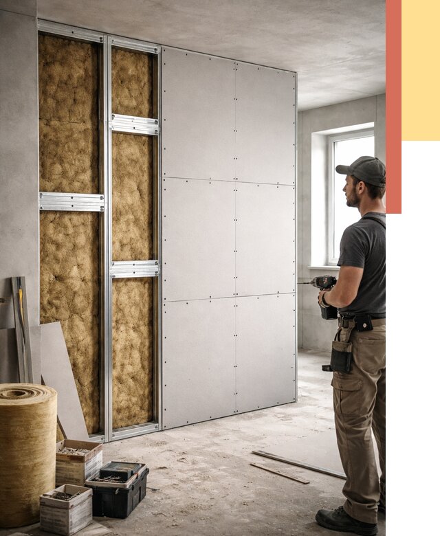 Усиленная перегородка под навеску в Алапаевске от 13702 руб. — монтаж под ключ | ОТДЕЛОЧНИК-Лпв