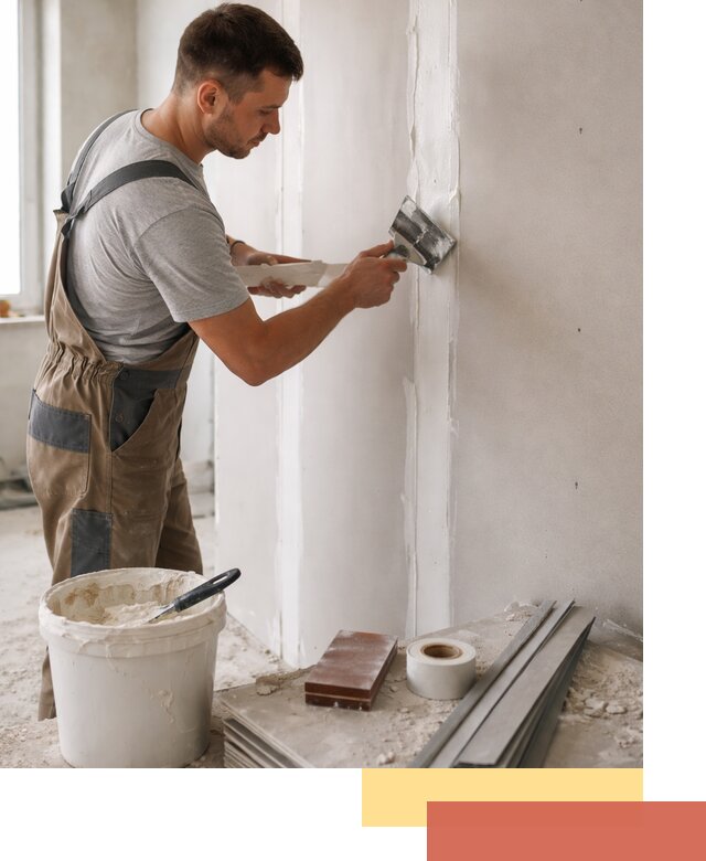 Шпаклевка перегородок из гипсокартона в Алапаевске качественно и быстро