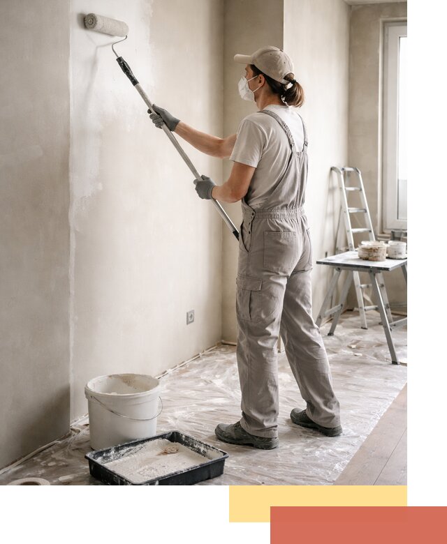 Покраска перегородок из гипсокартона в Алапаевске качественно и недорого