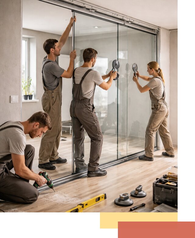 Изготовление стеклянных перегородок на заказ в Алапаевске