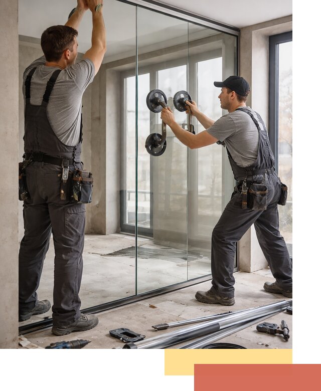 Цельностеклянные перегородки под ключ в Алапаевске