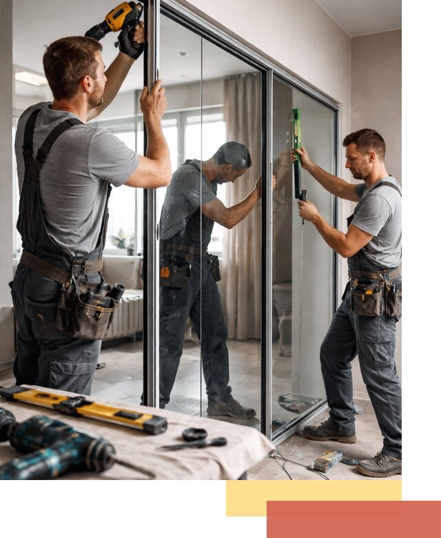 Каркасные стеклянные перегородки под ключ в Алапаевске