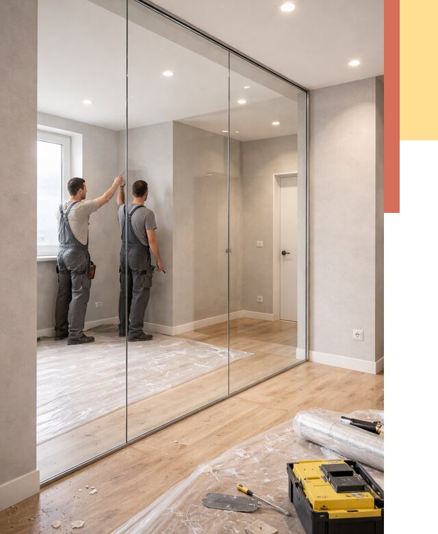 Безрамные стеклянные перегородки в Алапаевске — монтаж от 10170 руб. | ОТДЕЛОЧНИК-Лпв