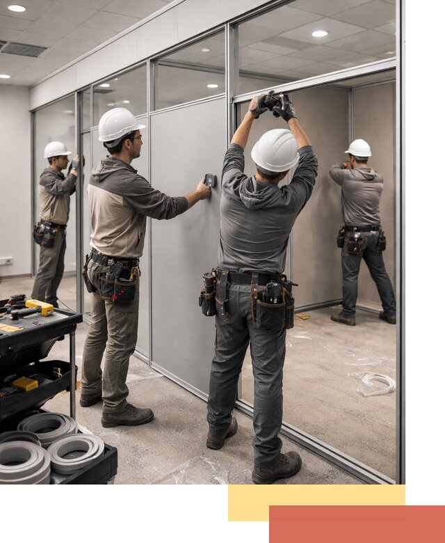 Мобильные офисные перегородки под ключ в Алапаевске